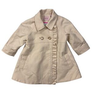 Baker by Ted Baker Pastel Pink Trench-Style Pea Coat | Size 3-6M